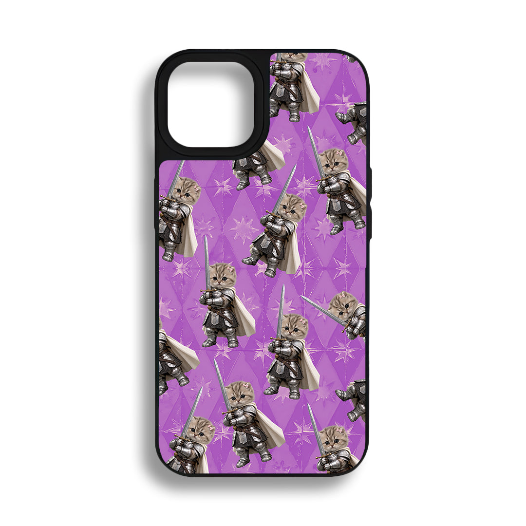 Knight Cat Glossy Telefon Kılıfı