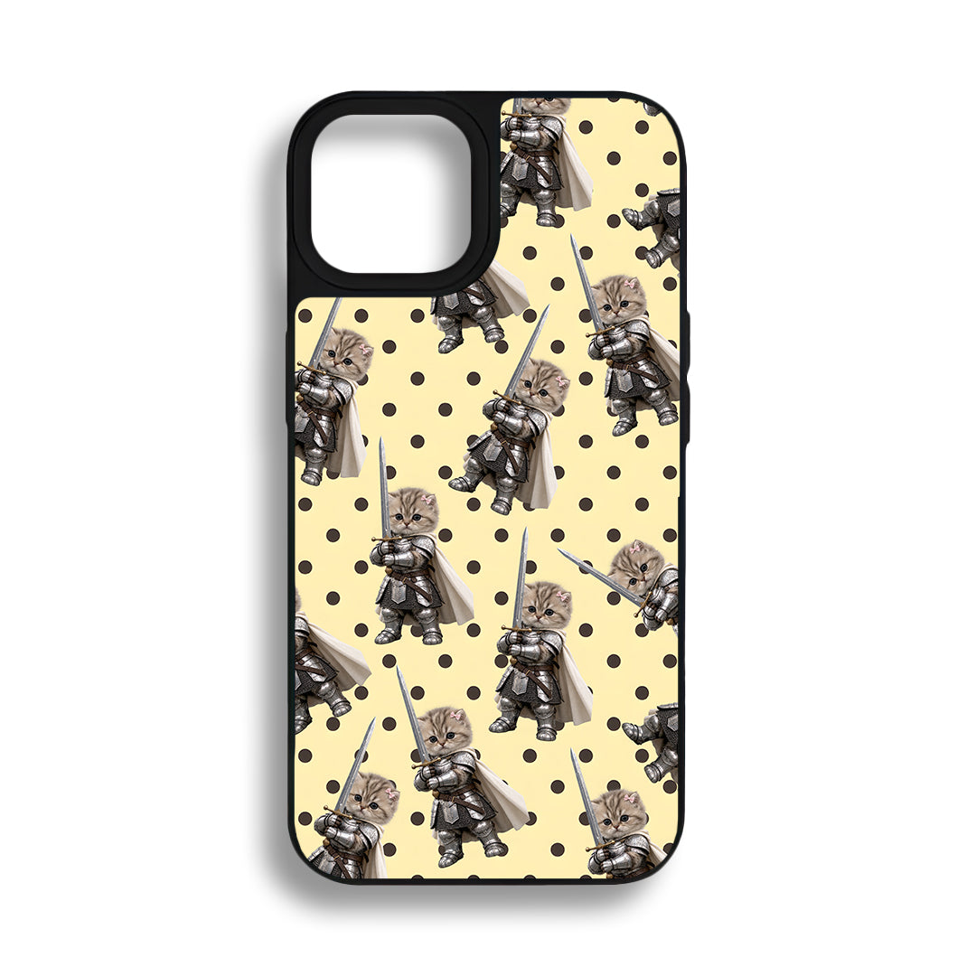 Knight Cat Glossy Telefon Kılıfı