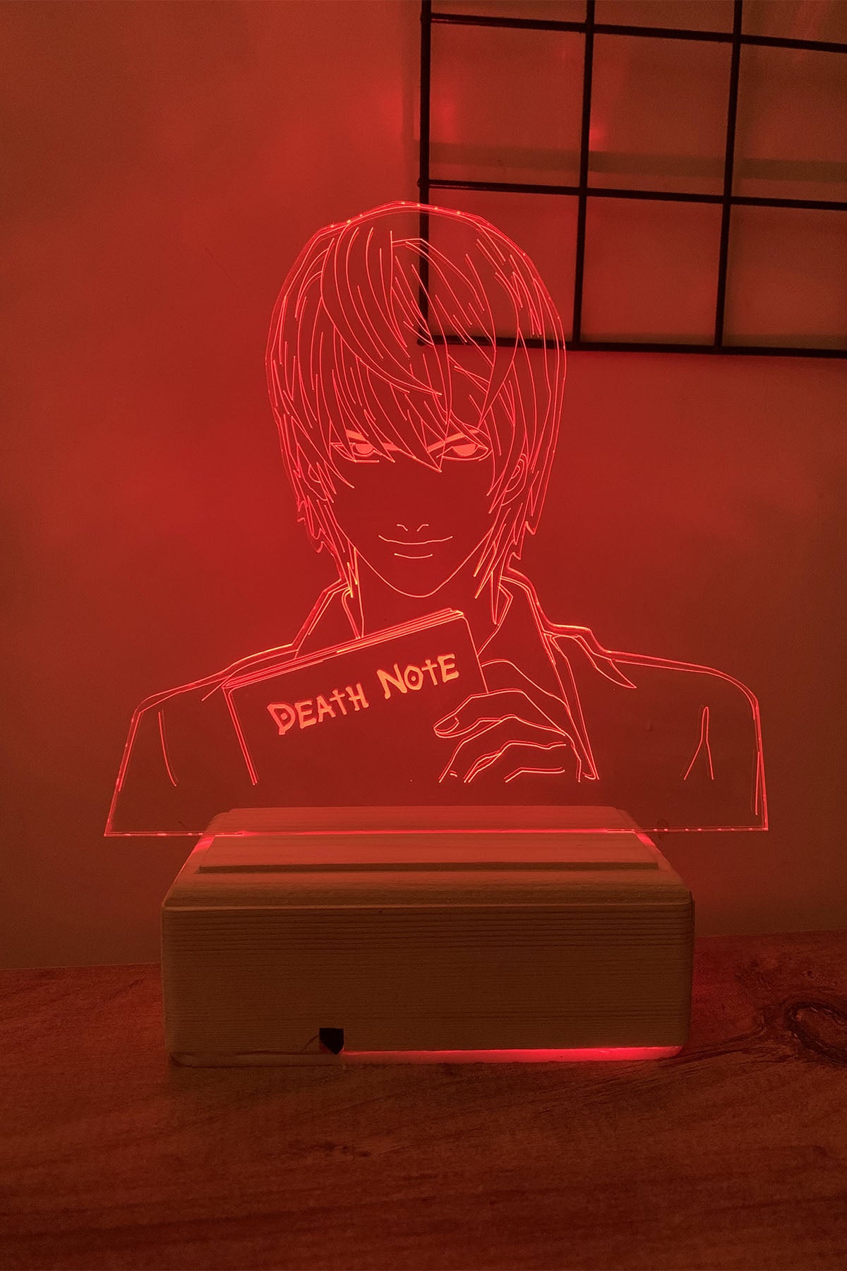 Death Note Light Yagami 16 Renk Gece Lambası