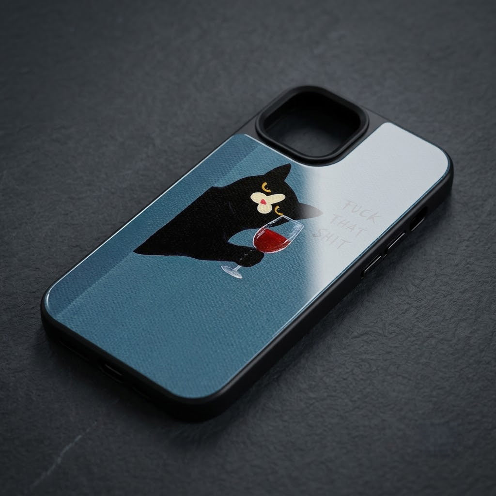 Cat Glossy Telefon Kılıfı